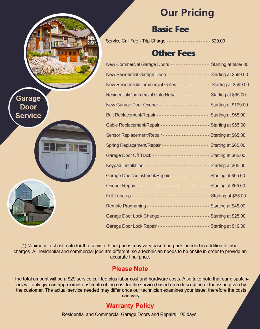 Garage Door Mobile Service Lowell, MA 978-530-4202